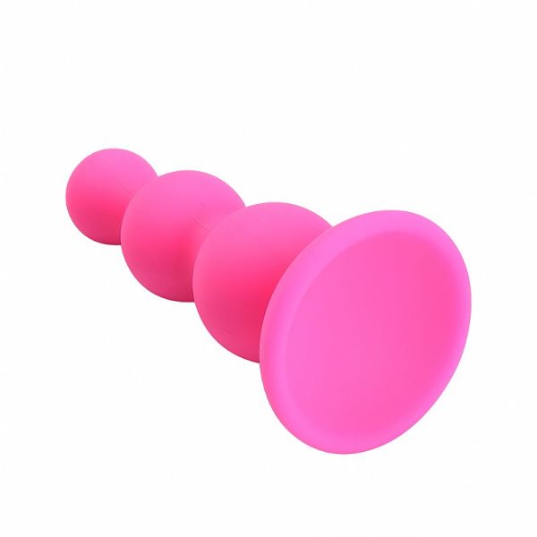 Plug Anal Escalonado em Silicone - Tamanho P - 7,5x2,7CM - Image 3