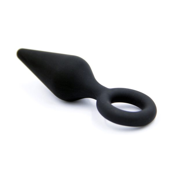 Plug Anal em silicone - Formato Cone com alça de dedo - 11,6x3,3 - Image 8