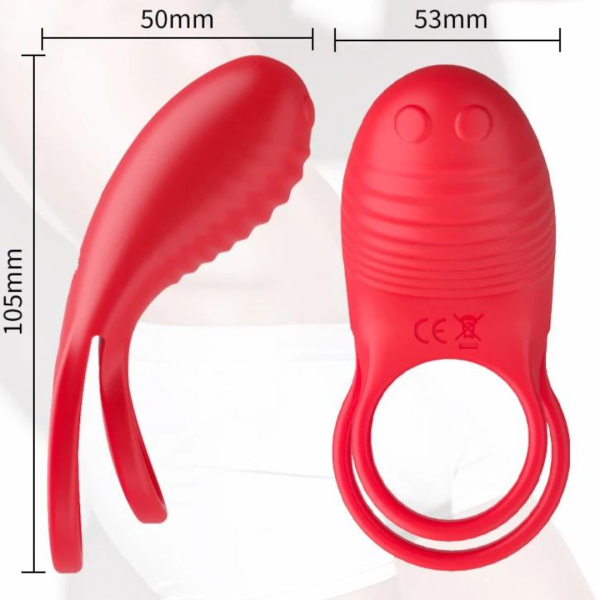 Anel Peniano Vibro Estimulador Clitóris E Retarda Ejaculação - Image 3