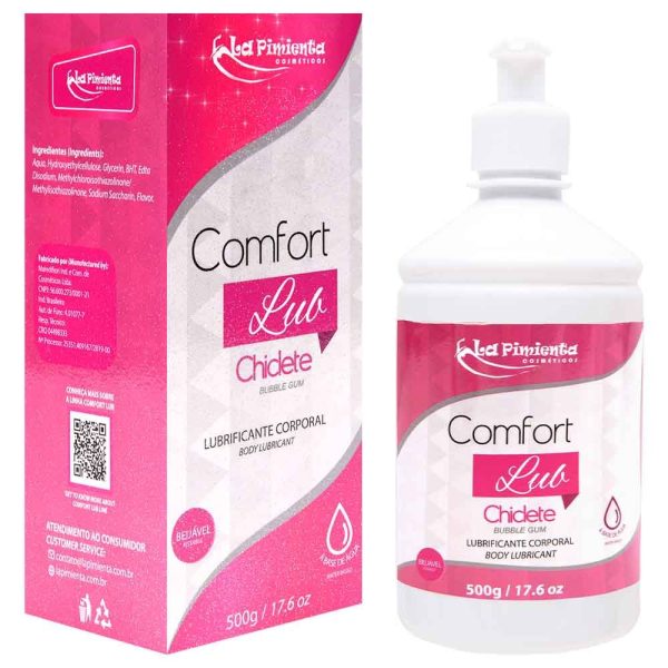 Lubrificante Comfort Lub Beijável Chiclete 500G La Pimienta