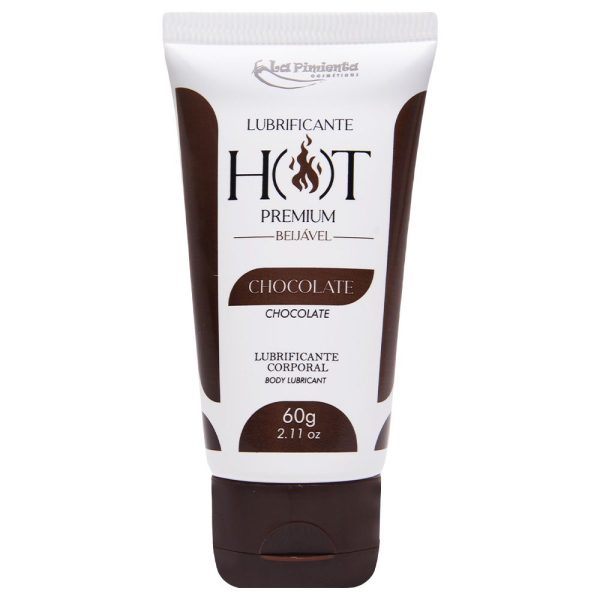 Lubrificante Hot Premium Beijável Sabor, Aroma Chocolate 60G - Image 3