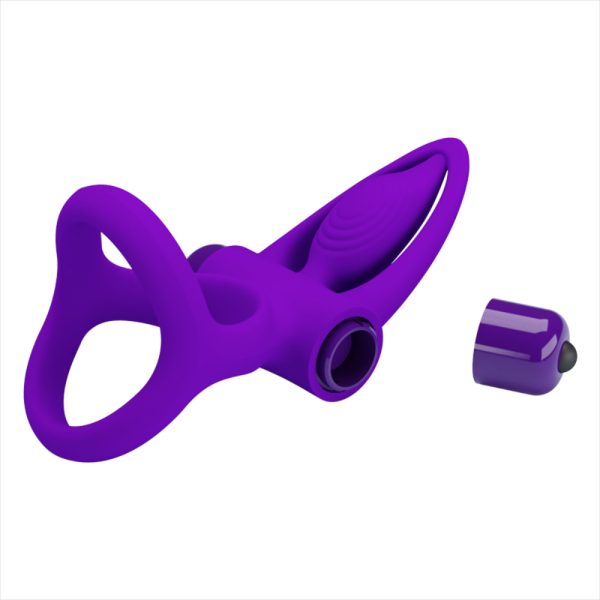 Anel Peniano Duplo com Vibrador Estimulador Clitoriano - Image 4