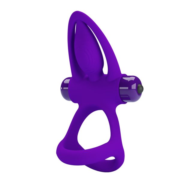 Anel Peniano Duplo com Vibrador Estimulador Clitoriano - Image 12