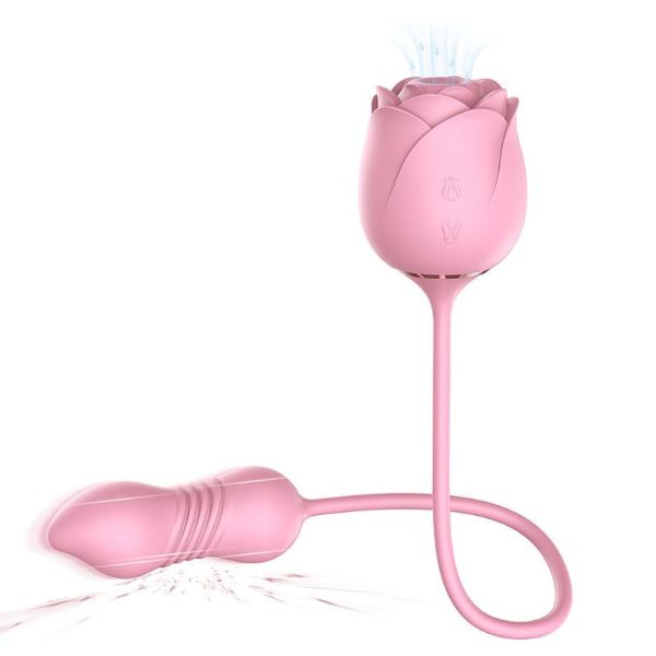Rosa Estimuladora de Clitóris e ponto G- ROSA- S-HANDE