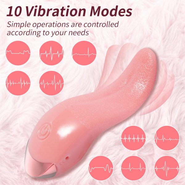 Vibrador Clitoriano Formato Língua com 10 Modos de Vibração - Image 2