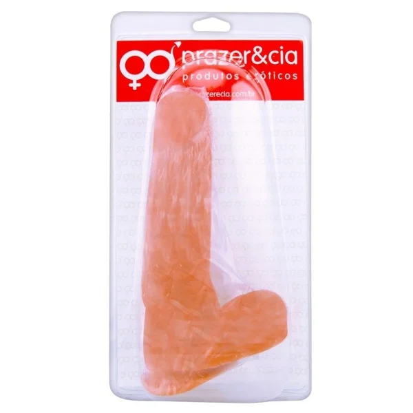 Pênis De Borracha Maciça com Ventosa e Escroto  20 X 4,1Cm - Image 2
