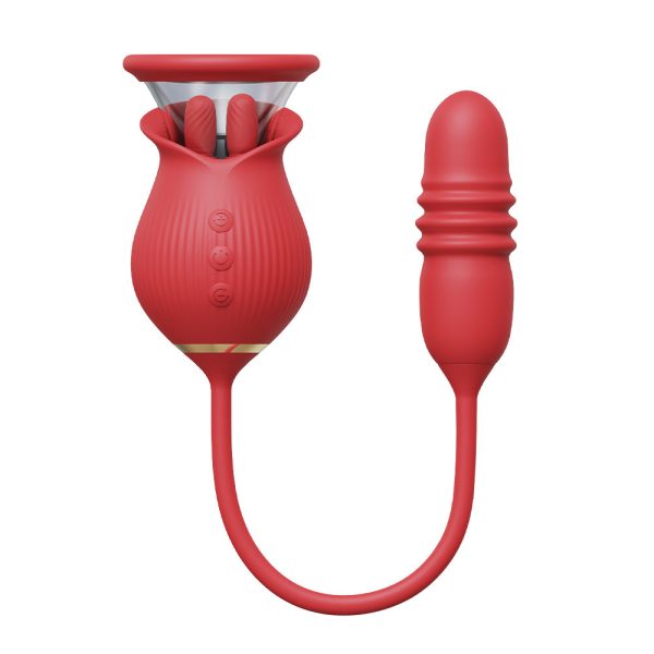 Vibrador Com Penetrador e Sugador e Estimulador de Clitóris - Image 9