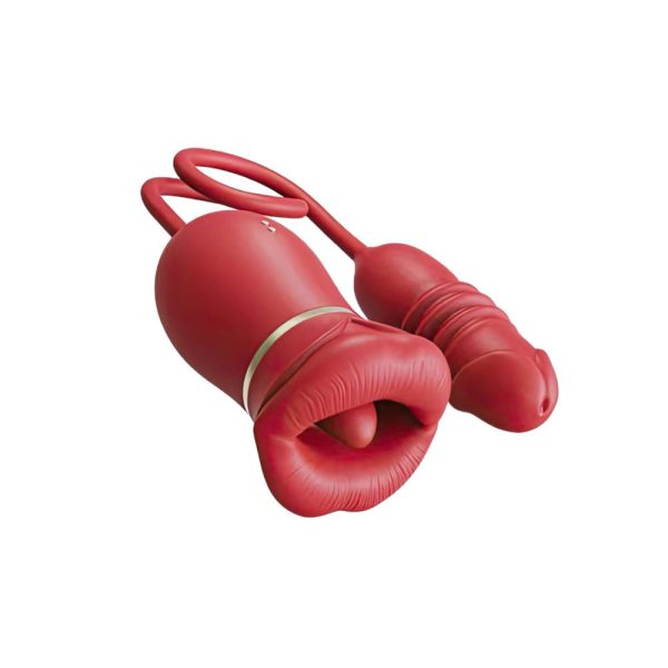 Vibrador com Boca e Lingua Estimuladora de Clitoris Sucção - Image 5