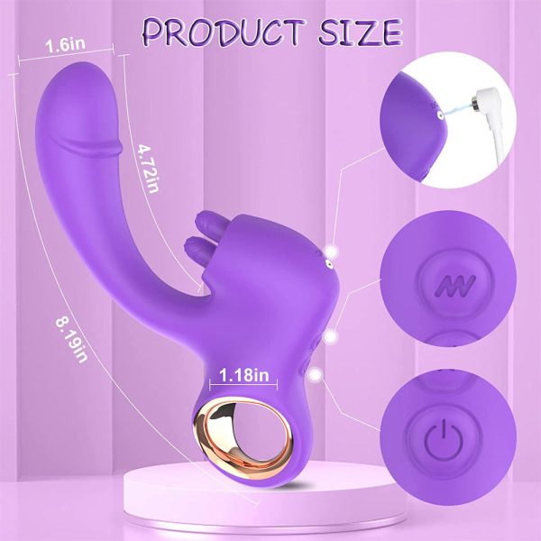 Vibrador Ponto G com Estimulador de Clitóris e 10 Vibrações - Image 3