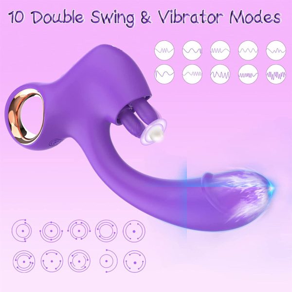 Vibrador Ponto G com Estimulador de Clitóris e 10 Vibrações - Image 9