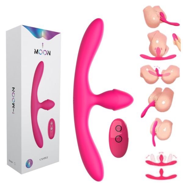 Vibrador Ponta Tripla Usado Ate Por 3 Pessoas - Castle - USB