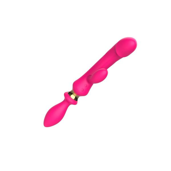 Vibrador Ponto G com Estimulador de Clitóris e Plug Anal USB - Image 5