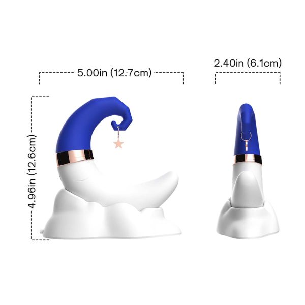 Vibrador de Clitóris em Formato de LUA Multi-velocidades USB - Image 8