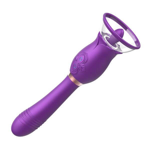Vibrador Ponto G com Sugador e língua Estimuladora Olena USB - Image 5