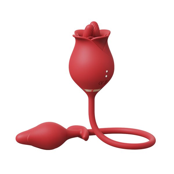 Vibrador Ponta Dupla com Massageador de Clitóris e Plug Anal - Image 8