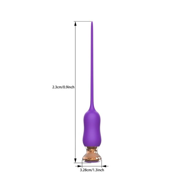 Vibrador Penis Plug Uretral e Estimulador Clitoriano - USB - Image 2