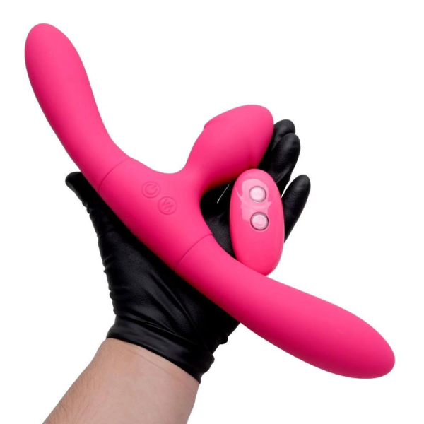 Vibrador Ponta Tripla Usado Ate Por 3 Pessoas - Castle - USB - Image 2