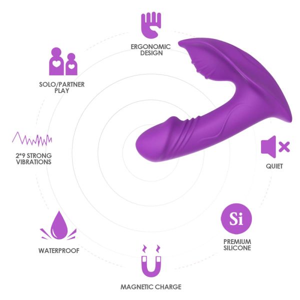 Vibrador Ponto G, Estimulador Clitoriano com Controle Remoto - Image 2