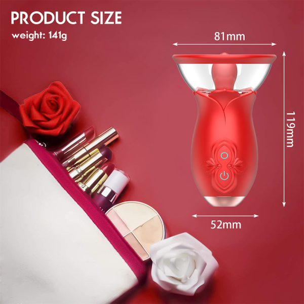 Vibrador Sugador de Clitóris e Seio Com Língua Estimuladora - Image 3