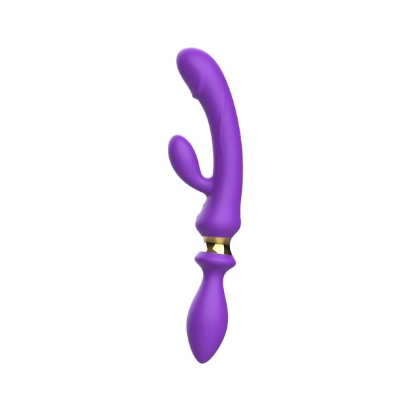 Vibrador Ponto G com Estimulador de Clitóris e Plug Anal USB - Image 3