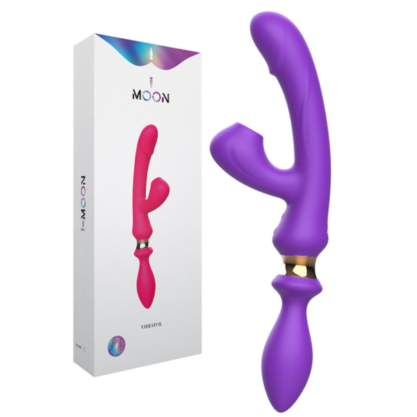 Vibrador PontoG + Pulsação e Plug Anal Toque Macio Aveludado