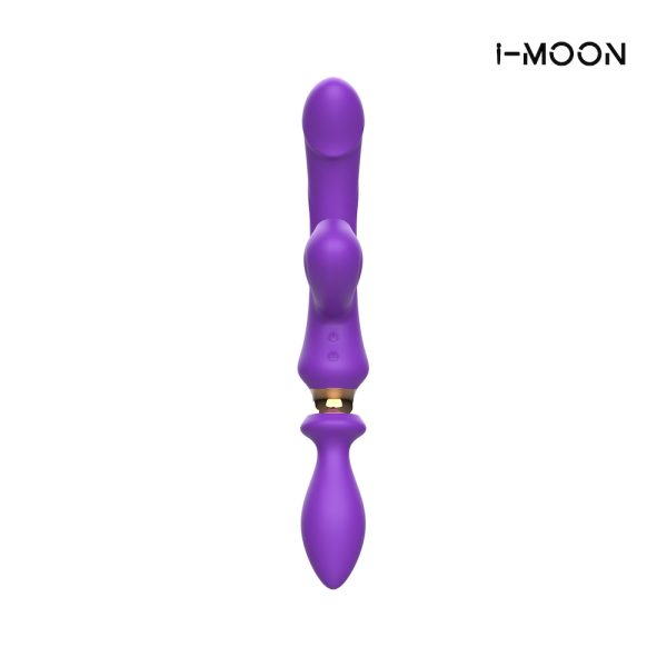 Vibrador PontoG + Pulsação e Plug Anal Toque Macio Aveludado - Image 2