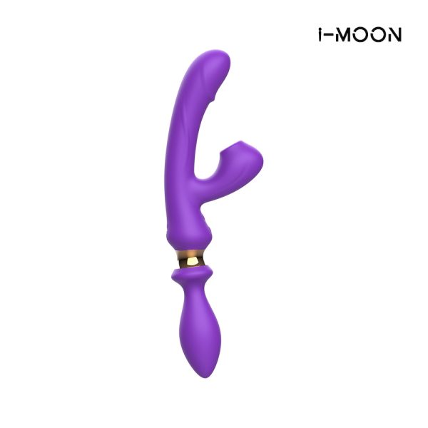 Vibrador PontoG + Pulsação e Plug Anal Toque Macio Aveludado - Image 3