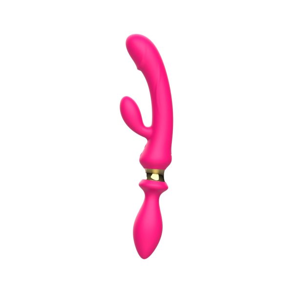 Vibrador Ponto G com Estimulador de Clitóris e Plug Anal USB - Image 8