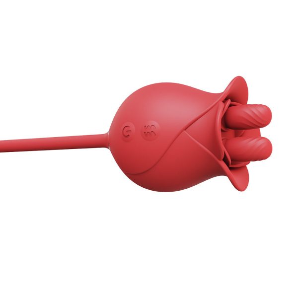 Vibrador Ponta Dupla com Massageador de Clitóris e Plug Anal - Image 3