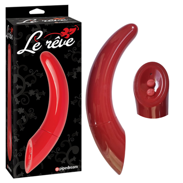 Vibrador Estimulador de Ponto G Vermelho Pipedream - Le Reve