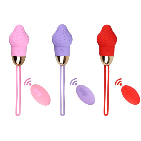 Vibrador Capsula Formato Morango Multivelocidades Recarregavel - Image 2