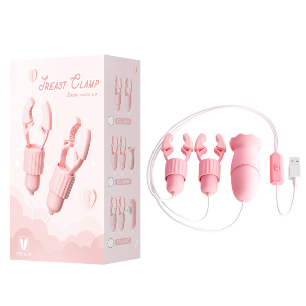 Prendedores de Mamiloscom Cápsula vibratória + Estimulador
