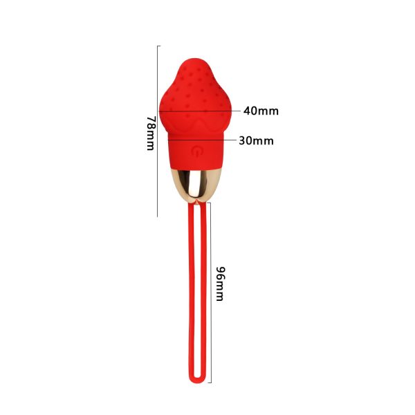 Vibrador Capsula Formato Morango Multivelocidades Recarregavel - Image 5