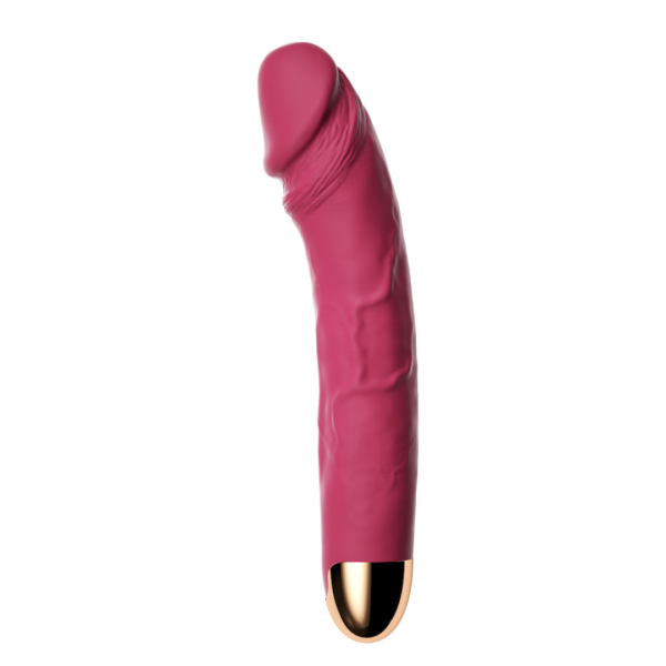 Pênis Realistico Com Vibrador Rotativo de Silicone 20,8x4cm - Image 5