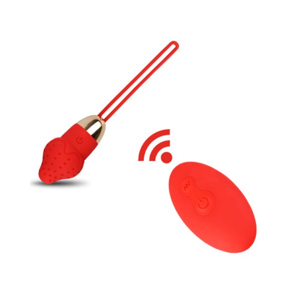 Vibrador Capsula Formato Morango Multivelocidades Recarregavel - Image 8