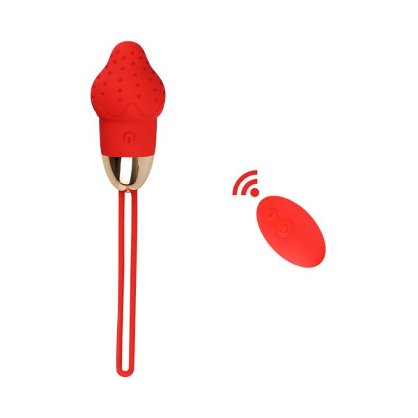 Vibrador Capsula Formato Morango Multivelocidades Recarregavel - Image 3