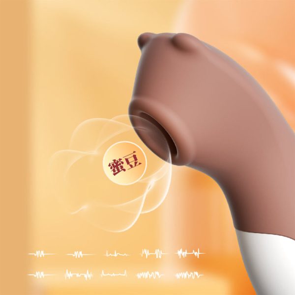 Vibrador Urso Estimulador de Clitóris Recarregável Chocolate - Image 7