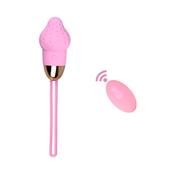 Vibrador Capsula Formato Morango Multivelocidades Recarregavel