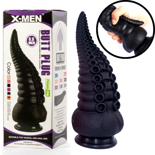 Plug Em Formato de Tentáculo Com Ventosa 23X8 Cm X-MEN BUTT