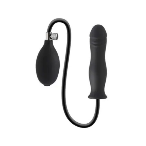 Plug Anal Inflável em Silicone Forma de Pênis Valvula de AR - Image 4