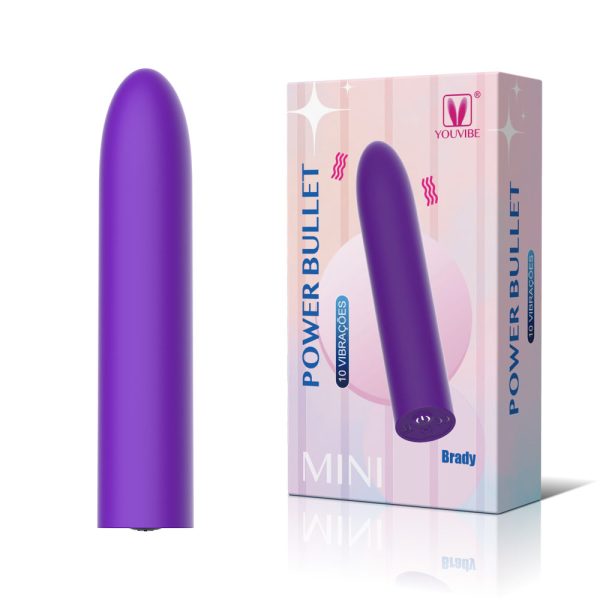 Vibrador Bullet Potente e Recarregável Cabe no Bolso - Brady