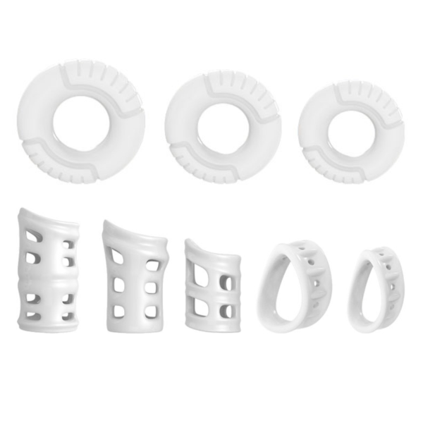 Kit com 8 Anéis Resistente Corretora do Prepúcio COCK RINGS - Image 2