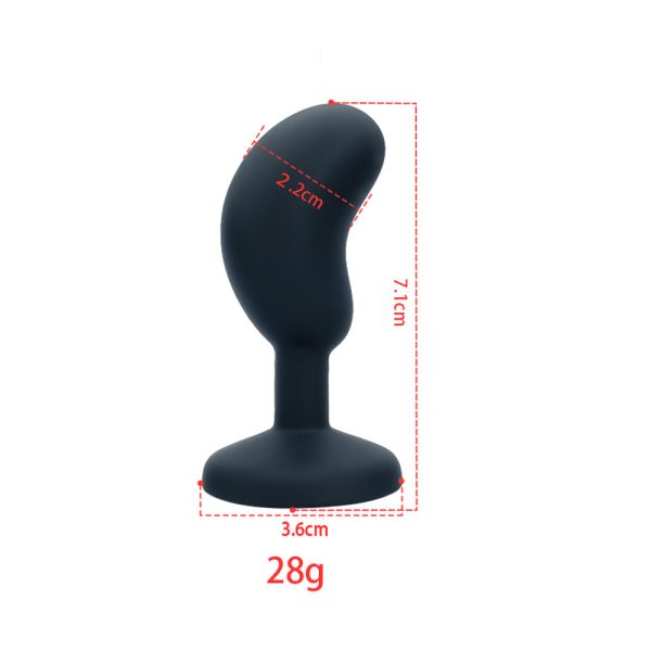 Plug Anal Pedra Joia para Iniciantes em Silicone - Tamanho P - Image 2