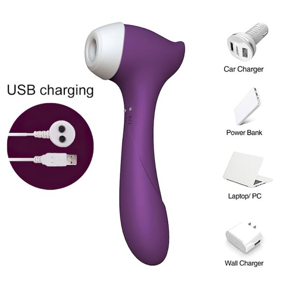 Vibrador Feminino Estimulador de Ponto G e Clitóris + Sucção - Image 13