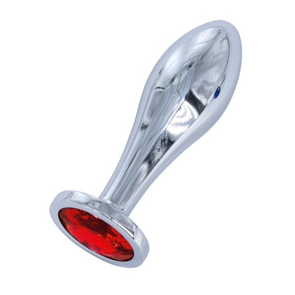 Plug Anal de Aço com Joia Formato Torpedo Tamanho M