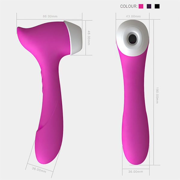 Vibrador Feminino Estimulador de Ponto G e Clitóris + Sucção - Image 2
