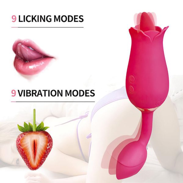 Vibrador Ponta Dupla Língua + Plug 10 Modos de Estimulação - Image 5