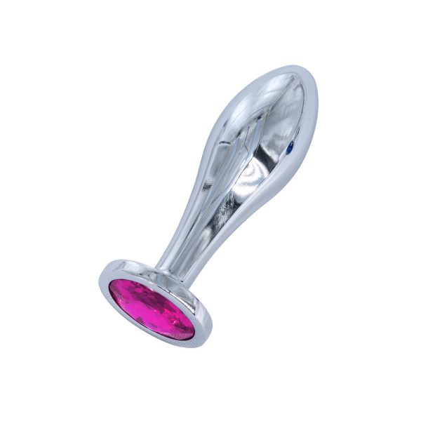 Plug Anal de Aço com Joia Formato Torpedo Tamanho P - Image 4