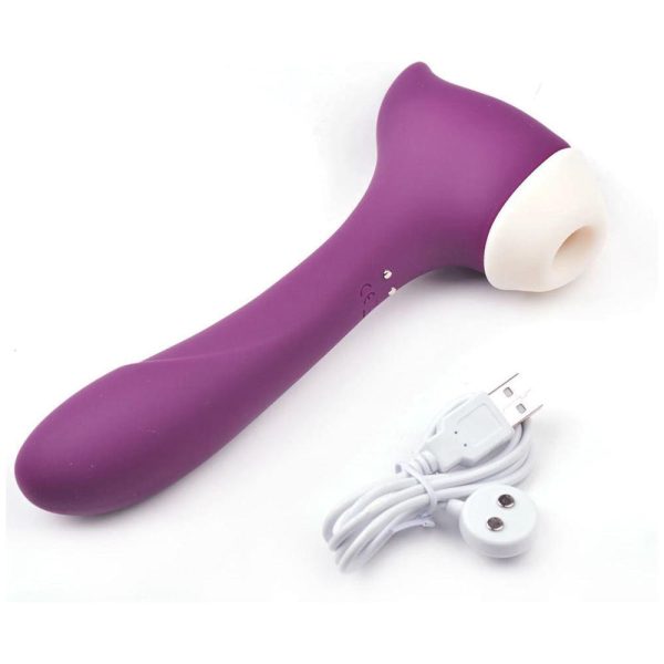 Vibrador Feminino Estimulador de Ponto G e Clitóris + Sucção - Image 3