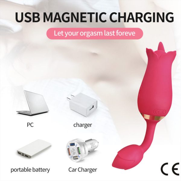 Vibrador Ponta Dupla Língua + Plug 10 Modos de Estimulação - Image 6